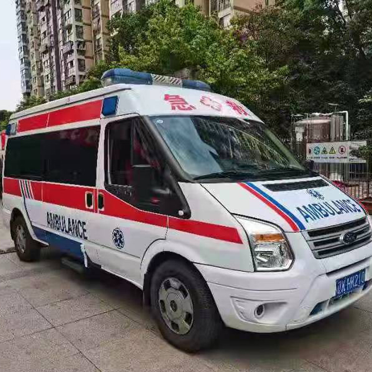 阳西长途救护车护送病人返乡